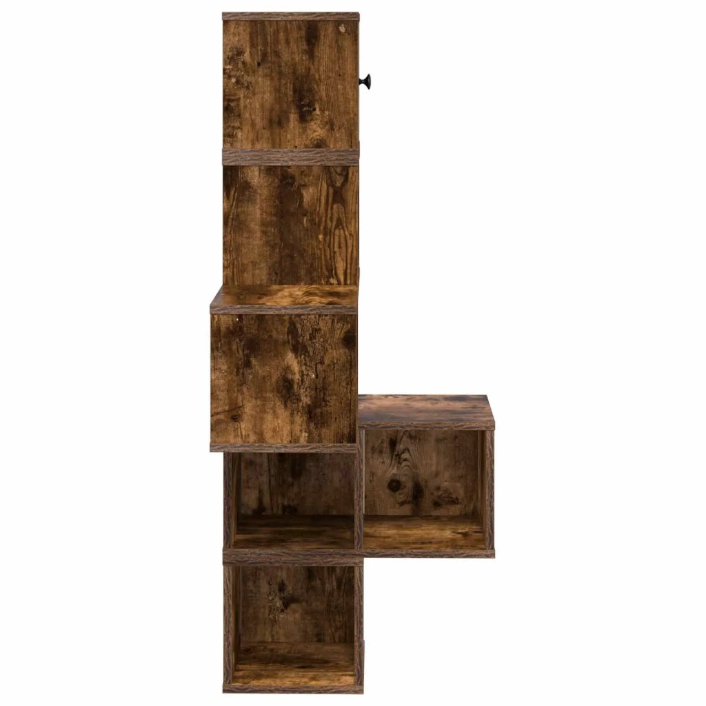 Mensola Angolare da Parete Rovere Fumo 48 x 48 x 120 cm 8012232