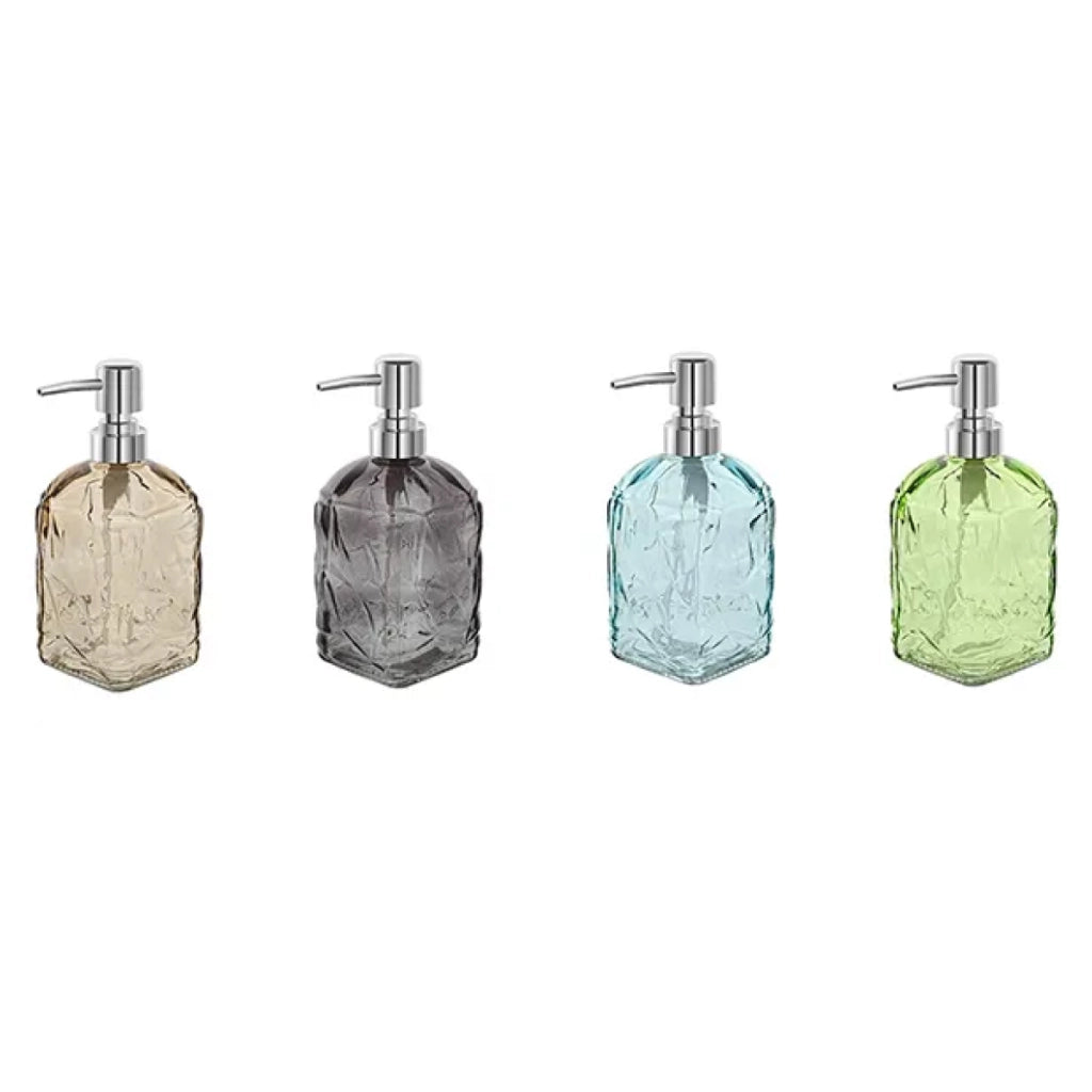 DOSASAPONE IN VETRO MODELLO BOSTON DIM. CM(LXPXH):7,5X7,5X17,8 COLORI ASSORTITI   Idroweb