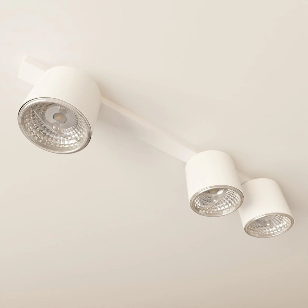 Faretto da soffitto Nano in acciaio bianco