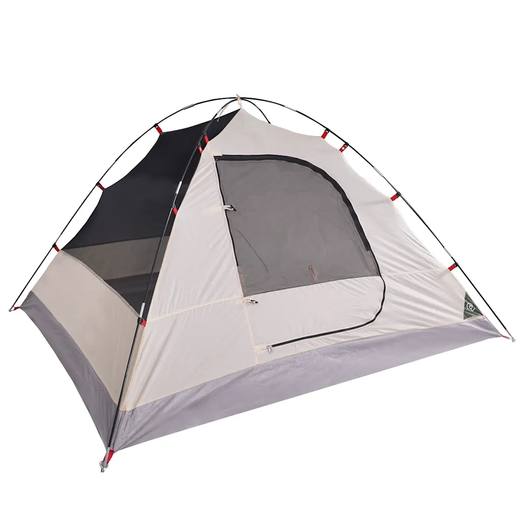 Tenda da Campeggio a Cupola per 3 Persone-Tenda per Escursionismo Verde Impermeabile 375383