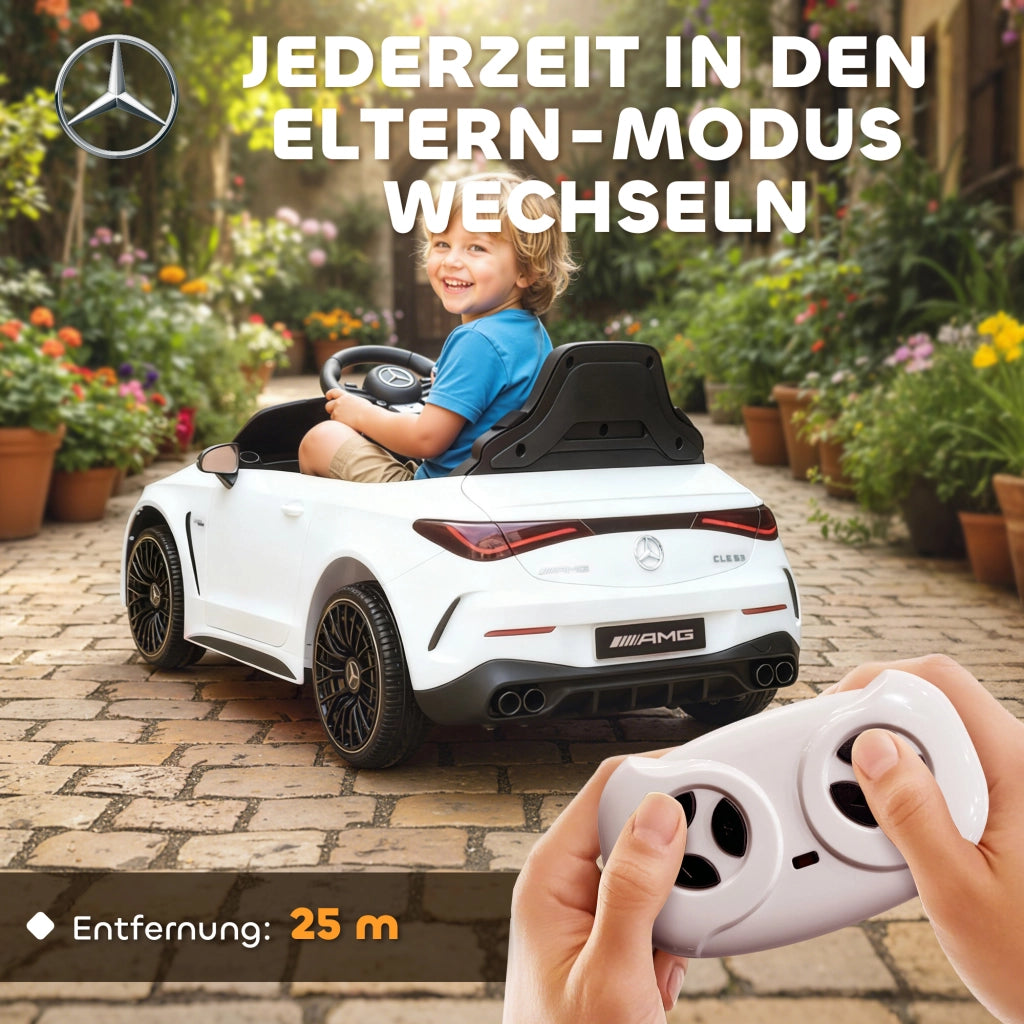 Auto elettrica per bambini Mercedes ¨C zephmum ¨C Bianco 12V