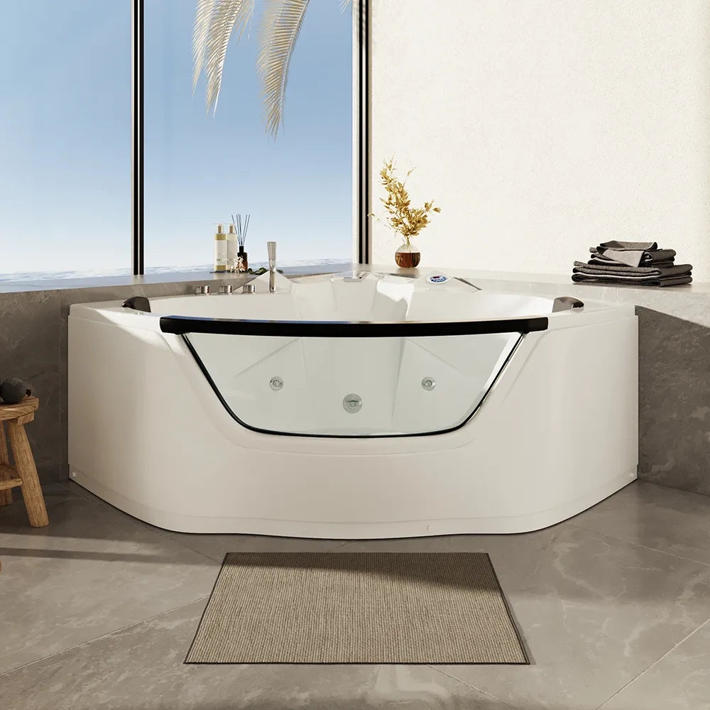 Vasca idromassaggio angolare 135x135 da interno con riscaldamento | Bliss