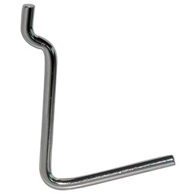 GANCIO UNCINO ACCIAIO X PANNELLO ESPOSITIVO - CROMATO n° 6 MM 38X53- 200 pezzi