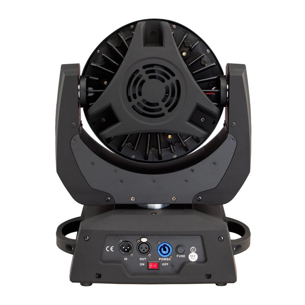 Trade Shop - Coppia Testa Mobile Wash Led 36x12w 18w Rgbw A Uv Flight Case Powercon Ganci Dmx -