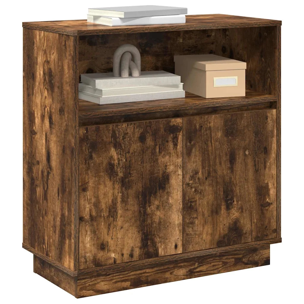 Madia LED Rovere fumé 71 x 34,5 x 75 cm Legno multistrato 869654
