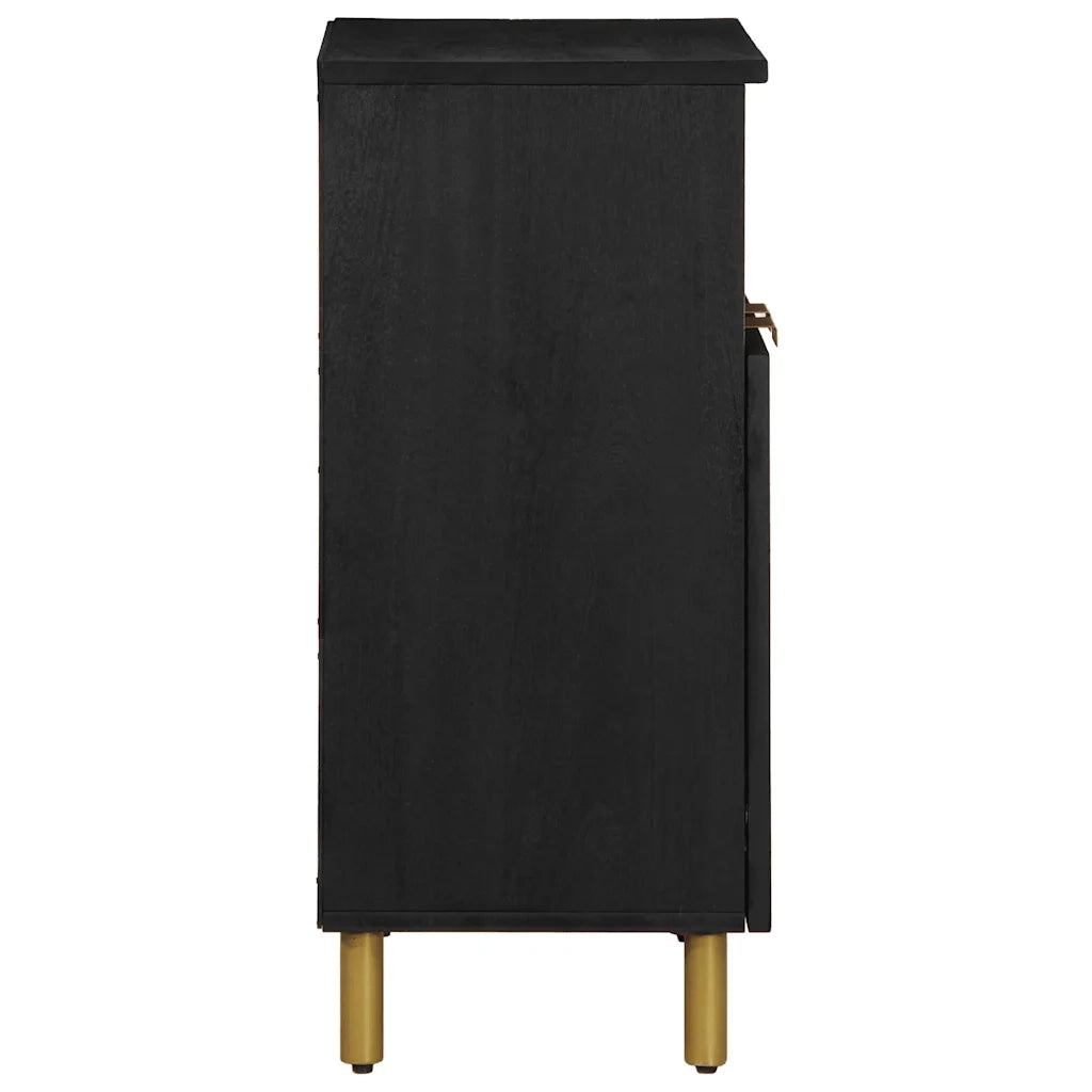 Credenza Nera 60x33x75 cm in Legno Multistrato