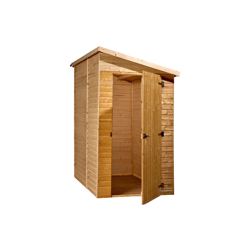 Casetta in legno da giardino con tetto catramato – 120x200 cm – pannelli 16 mm, porta cieca e struttura compatta – ED1220.02 Foresta