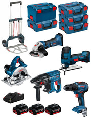 BOSCH Kit 18V BK501 (GST 18V-LIS+GKS 18V-LI+GBH 18V-21+GWS 18-125V-LI+GSR 18V-55+ 3x4,0Ah+GAL18V-40+4xL-Boxx136+L-Boxx238+Caddy)