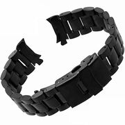 Banda orologio per uomo in acciaio inossidabile di alta qualità, 20 mm - Nero