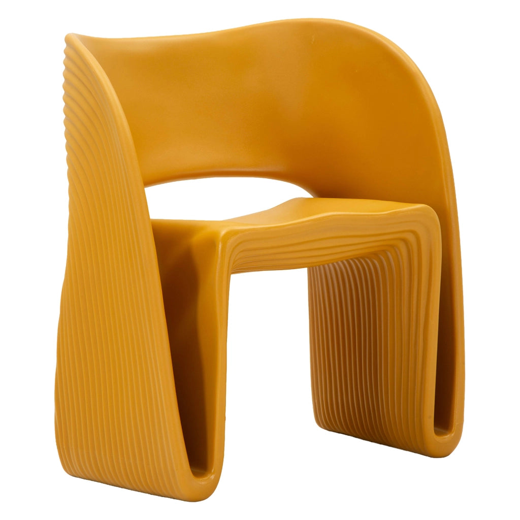 Poltroncina Galire, Poltrona Adatto per Indoor/outdoor, 59x79x68h cm Arancione Senape