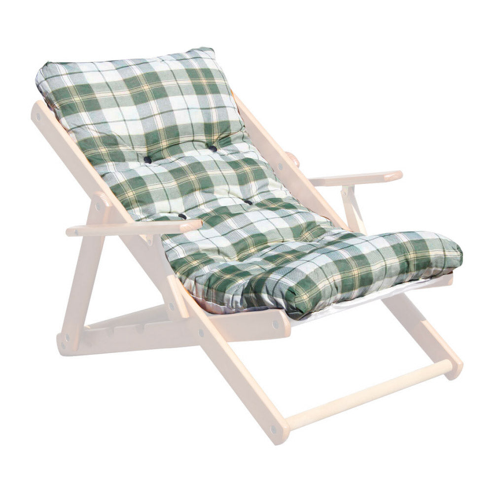 Cuscino per Poltrona Relax 56x16x110h cm in Cotone Verde