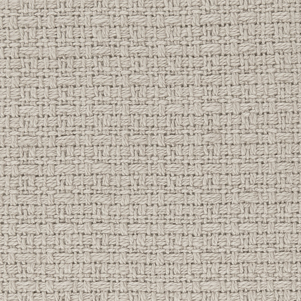 Copriletto grigio chiaro in tessuto di cotone 200 x 220 cm con frange Coperta decorativa Biancheria da letto design classico Camera da letto