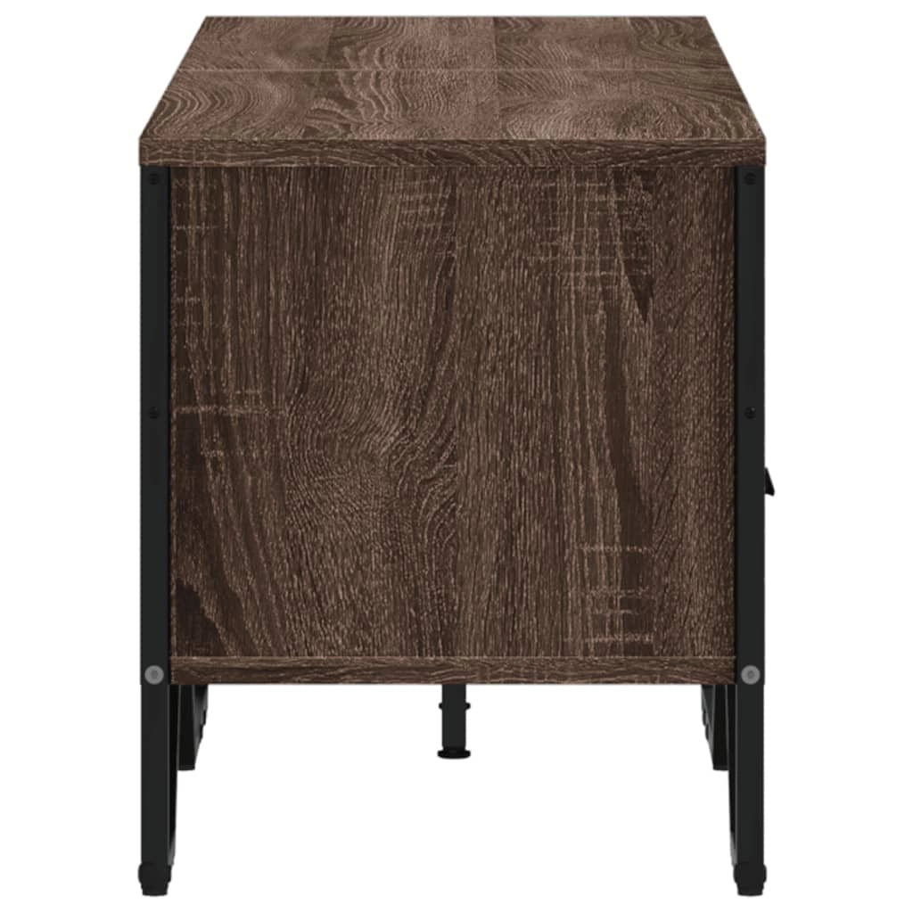 Mobile TV multimediale mensola TV credenza mobile TV sala da pranzo soggiorno camera da letto rovere 122 x 34 x 41 cm legno ingegnerizzato marrone 02_0027161