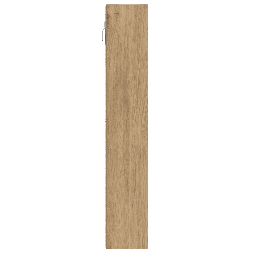Mobile da parete  in quercia artigianale in legno ingegnerizzato