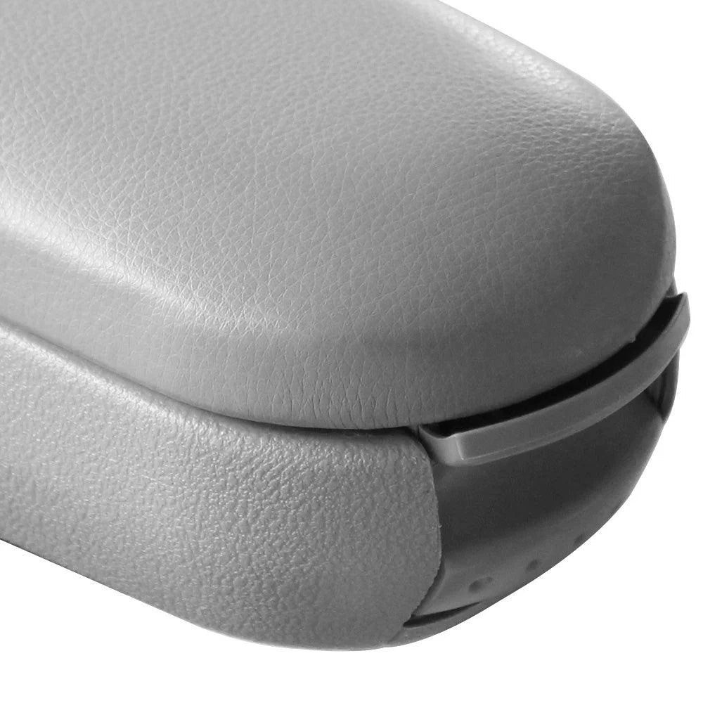 Bracciolo centrale per Golf IV / Bora / New Beetle con scomparto imbottito in similpelle grigia 03_0000478