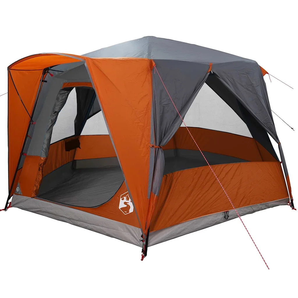 Tenda da Capanna per 5 Persone con tetto Grigio e arancione 42004031