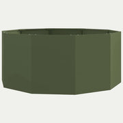 Fioriera | Cassetta per fiori | Vaso Verde oliva 120 x 120 x 50 cm Acciaio
