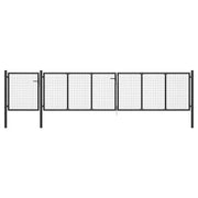 Cancello per Giardino in Acciaio 500x75 cm Antracite