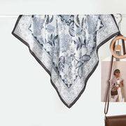 Nuova sciarpa di seta versatile in stile pastorale per donna, sciarpa di seta di alta gamma, giovanile, alla moda, sciarpa protettiva dal sole all'ingrosso.