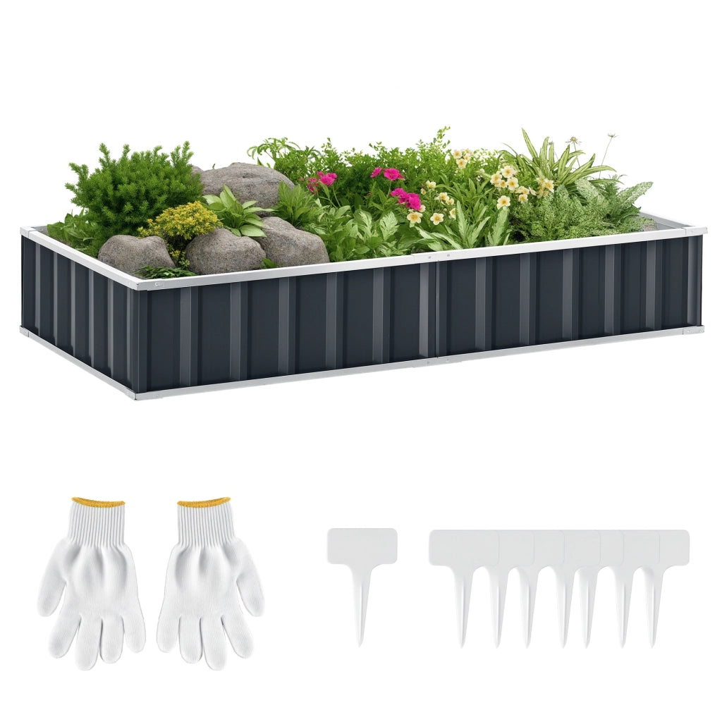 Tavolo da Giardino ¨C zephmum ¨C Grigio Antracite 174x90x30