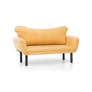 Hone, Divano Letto 2 Posti Contenitore, 140x65 cm Giallo