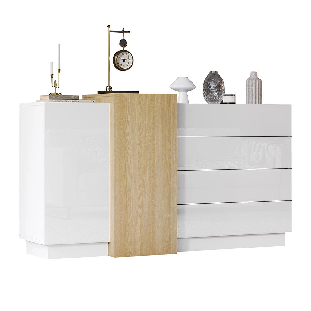 Buffet - Xylo - bianco minimalista spazio stoccaggio