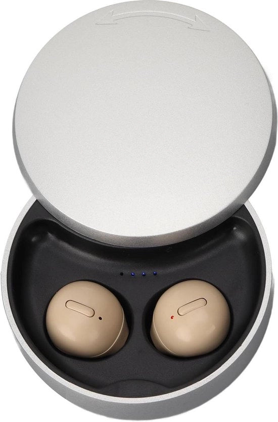 Orecchini Invisibili Mini a Bluetooth con Microfono Integrato - Profilo Basso - Cancella Rumore - Nascosti - Sport Slaap