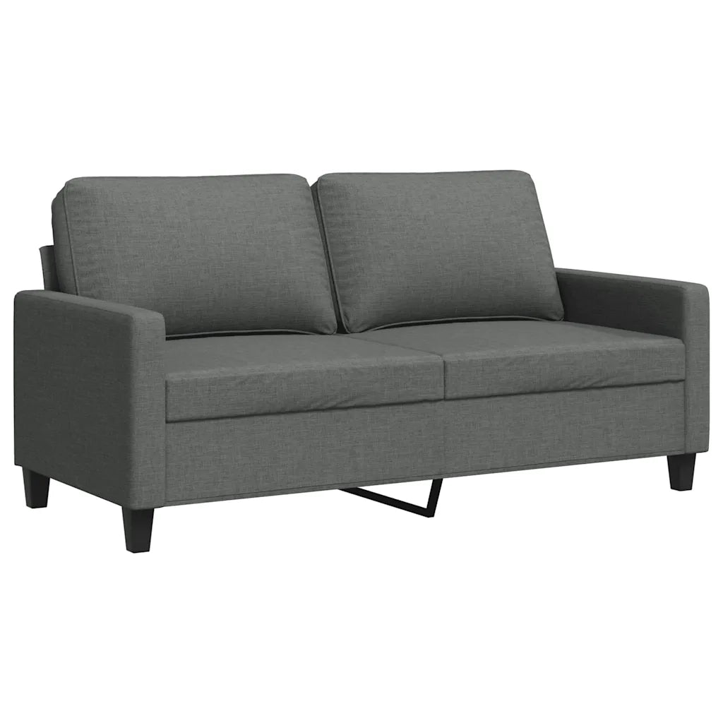 Divano a 2 Posti-Sofa 2 Posti Grigio Scuro 140 cm in Tessuto 456188