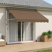 Tenda retrattile manuale Tortora 100 cm 42037065