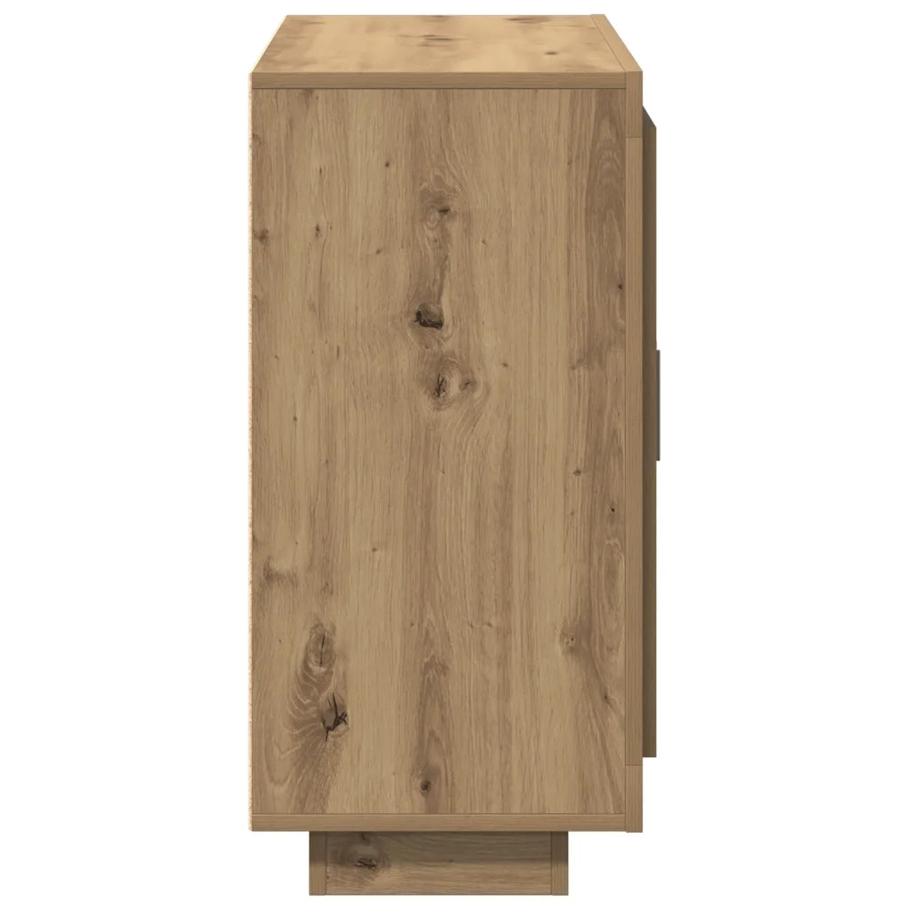 Credenza Rovere Artigianale 92x35x75 cm in Legno Multistrato 856865