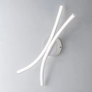 Applique in metallo e alluminio Bianco LED integrato 15x h22 cm