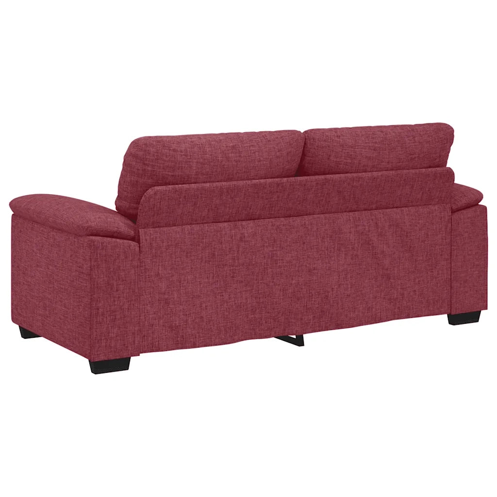 vidaXL Divano a 2 Posti Rosso Vino 140 cm in Tessuto