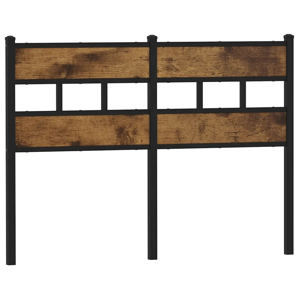 Testiera di Ricambio Rovere Fumo 120 cm in Ferro e Truciolato 4017084