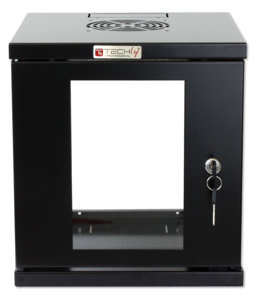 Armadio Rack 10'' a muro 6 unità Nero