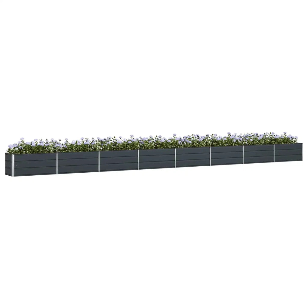Fioriera Antracite 770 x 50 x 45 cm Acciaio zincato