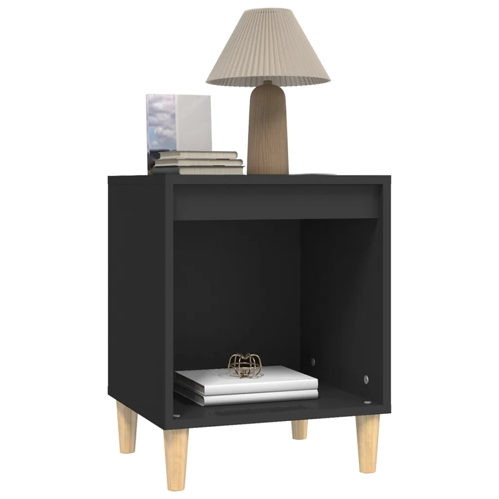 Comodini 2 pz Nero 40x35x50 cm cod mxl 29970
