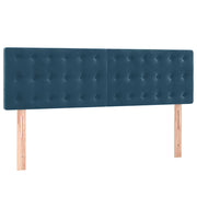 Testiera | Testata Blu Scuro 144x5x78/88 cm in Velluto