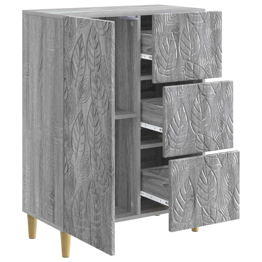 Credenza Sonoma grigio 66 x 34,5 x 90 cm Legno ingegnerizzato