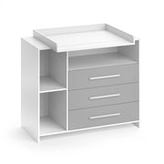 Vicco Fasciatoio Bianco/Grigio 113 x 100 cm