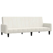 Divano letto | Sof¨¤ letto | Letto singolo a 2 Posti Crema in Velluto