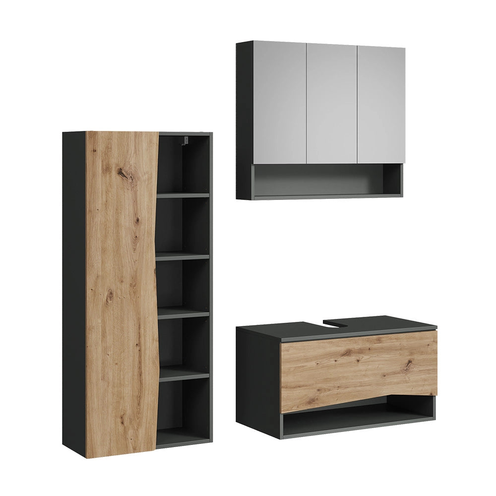 Vicco Set di mobili da bagno Artigiano 3 parti