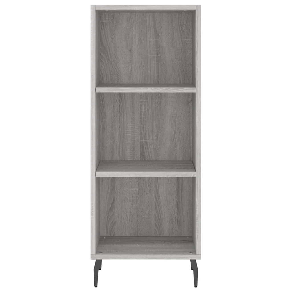 Buffet credenza cassettiera armadio mobile contenitore organizer cucina soggiorno salotto rovere Sonoma alto 34,5 x 34 x 180 cm legno ingegnerizzato grigio 02_0035213