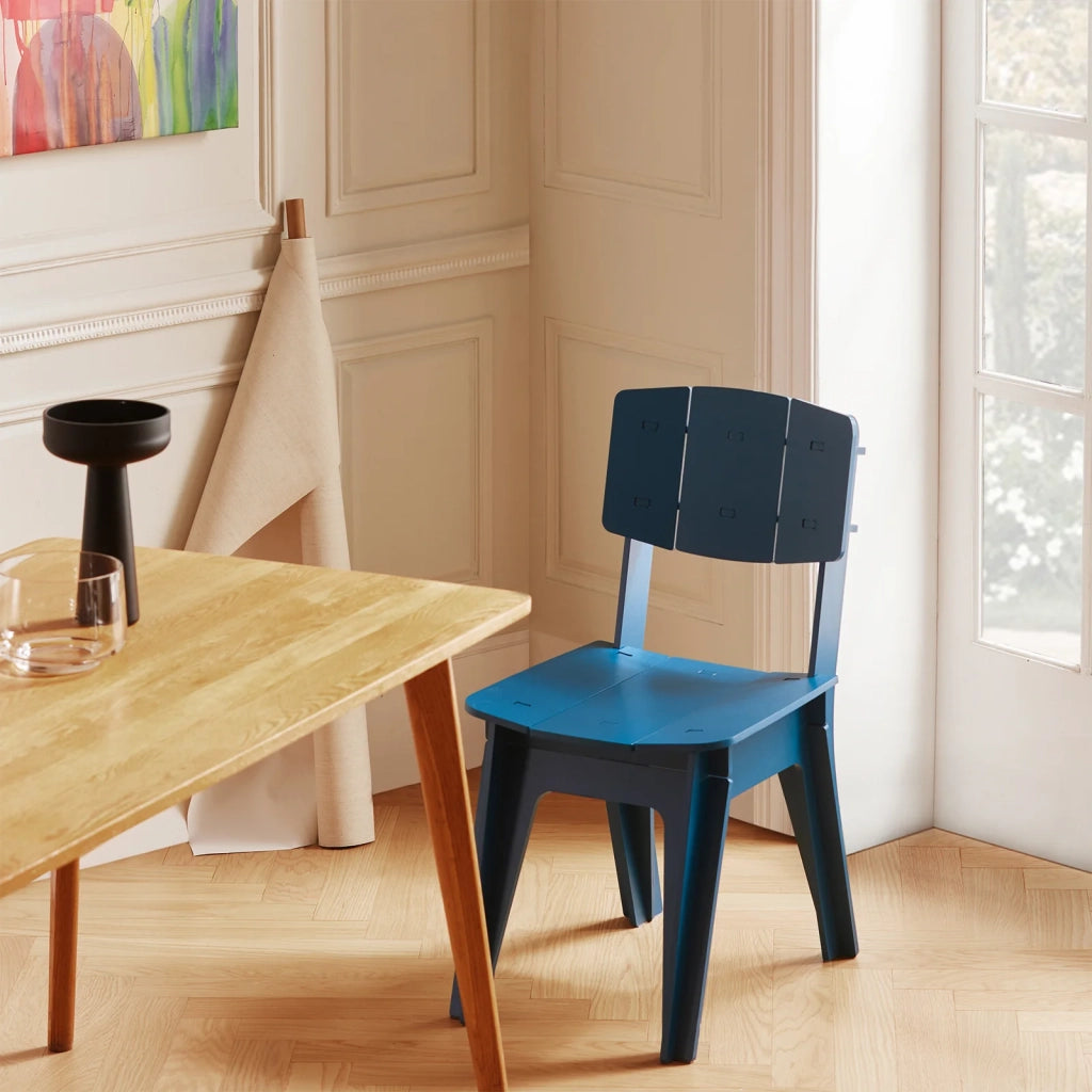 Sedia Da Cucina Con Schienale Sedia Da Bar Sgabello Blu 60x44x86cm HFST01-B
