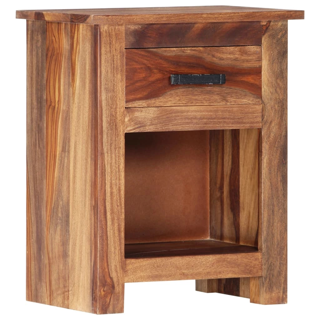 Comodino cassettiera mobile per camera da letto 40 x 30 x 50 cm legno massello di sheesham 1402149