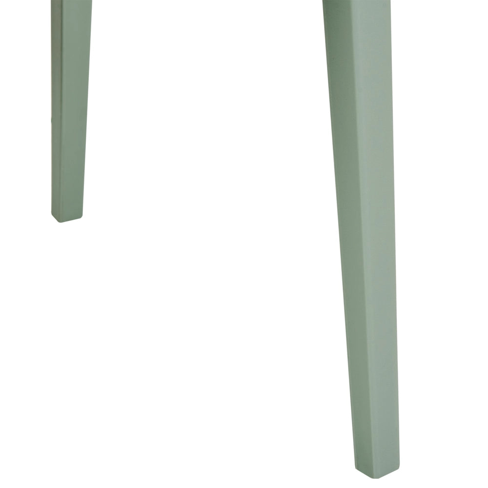 Set di 2 sedie da pranzo verde menta impilabili con gambe senza braccioli Sedie da conferenza in plastica Design moderno contemporaneo Sedute per la sala da pranzo