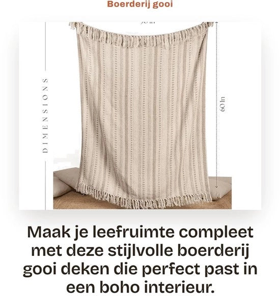 Piuma decorativa in cotone - 50 x 60 pollici - Lusso e morbido - Elemento decorativo per la casa - Comfort per la casa - Piuma da gettare