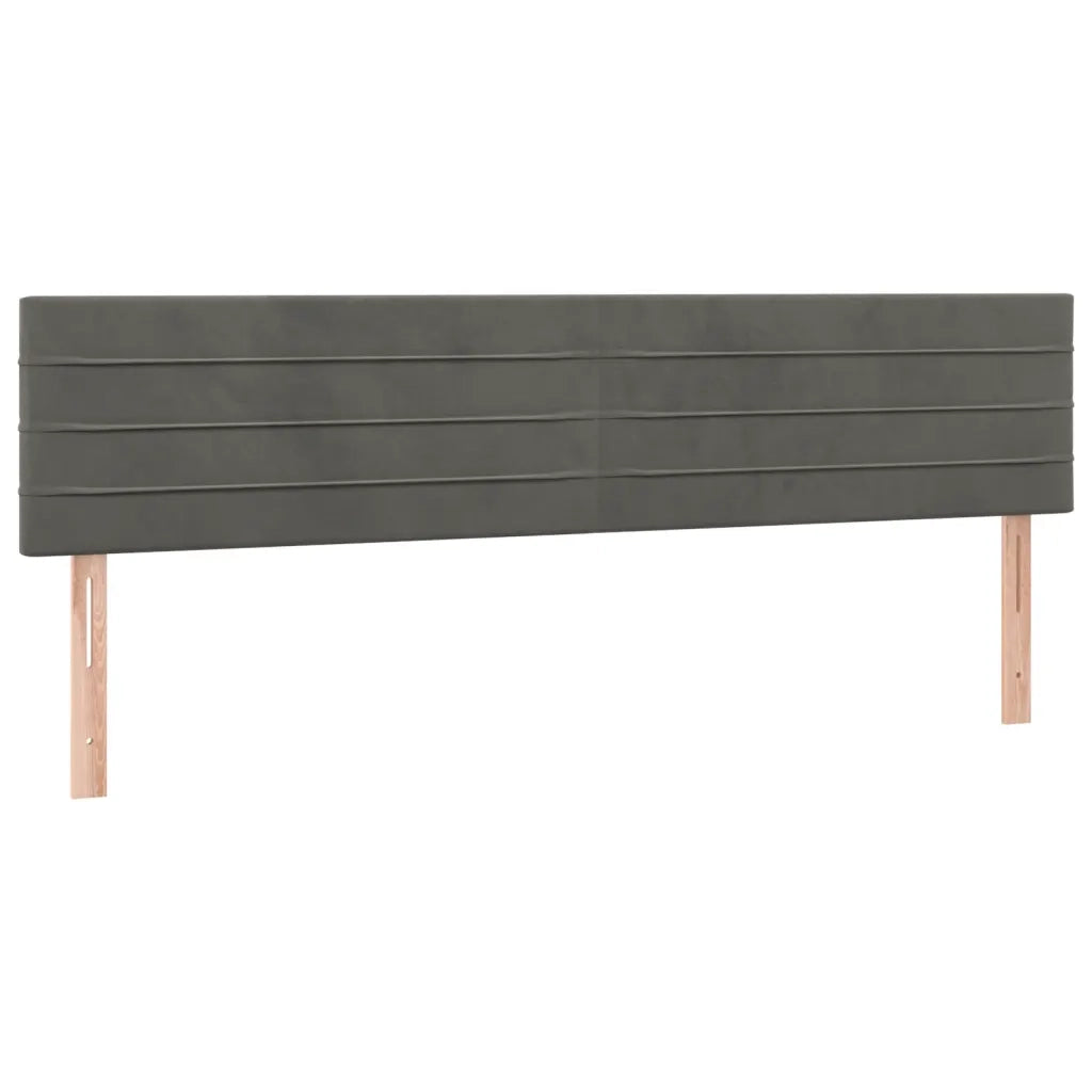 Letto a Molle con Materasso e LED Grigio Scuro 200x200 cm cod mxl 37551