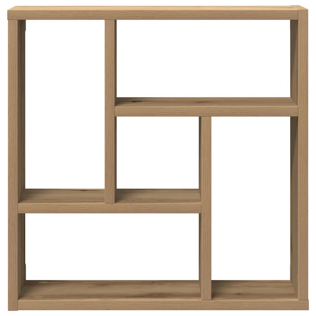 Scaffale a Parete Rovere Artigianale 45x16x45 cm in Truciolato