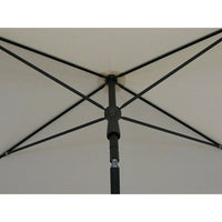 Ombrellone da Giardino 210x130 cm Palo Ø27 mm in Acciaio Maffei Novara Ecru