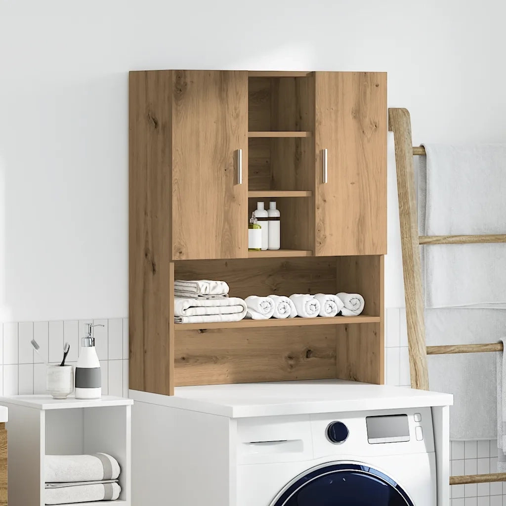 Mobile per Lavatrice Rovere Artigianale 70,5x25,5x90 cm 856638